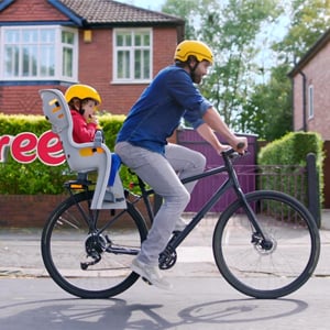 Soreen Dad and daughter on bike