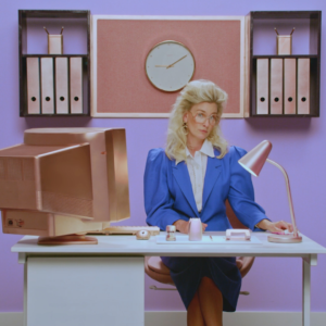 smart woman at a desk